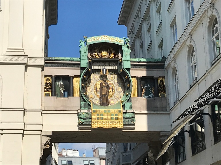 Typische klok in Wenen